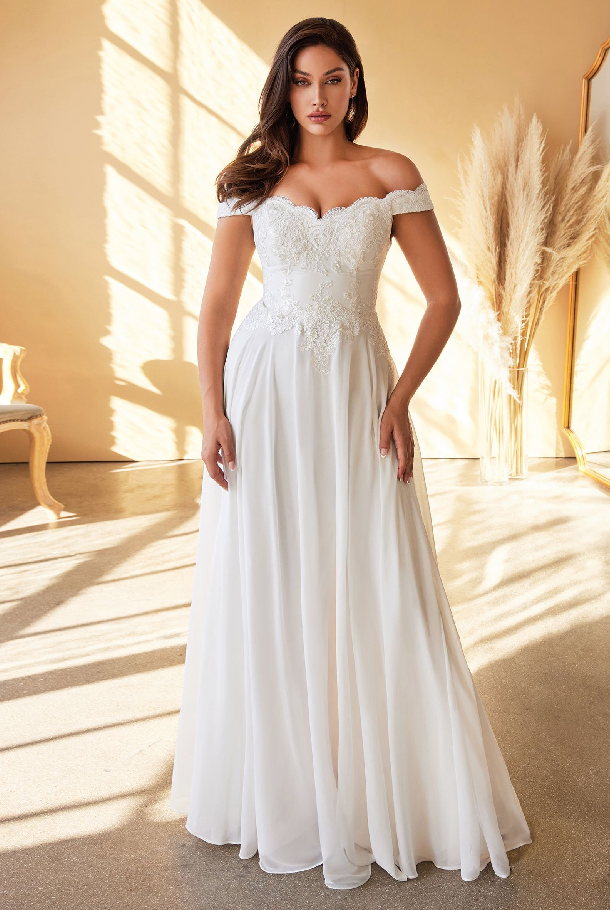 Lacelet Off The Shoulder Bridal Gown