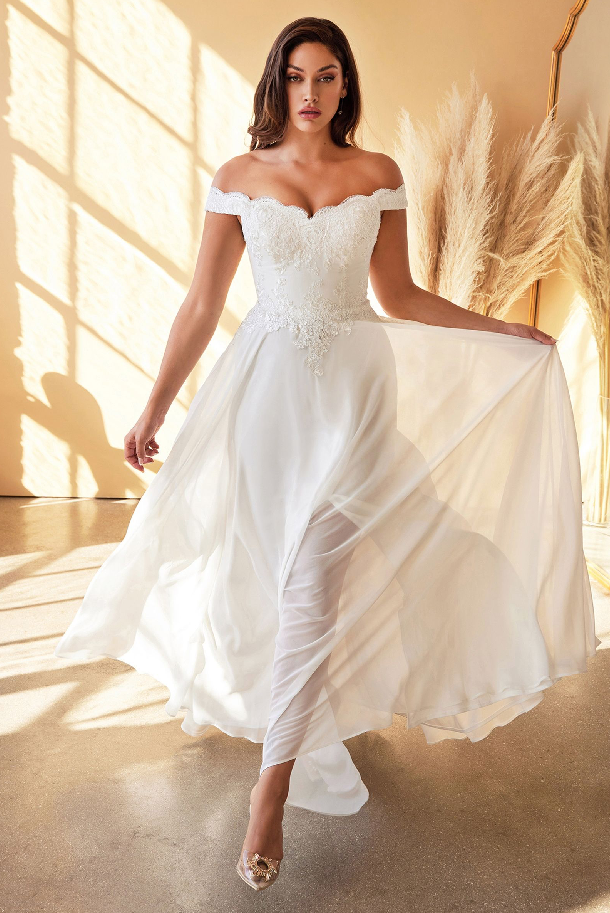 Lacelet Off The Shoulder Bridal Gown