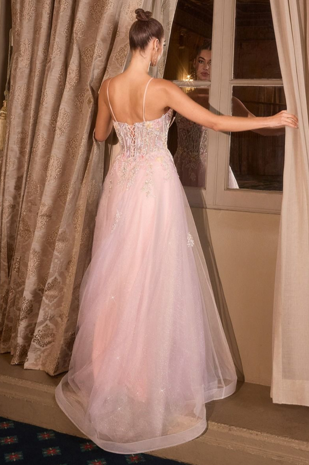 Sheer Enchanted Ball Gown