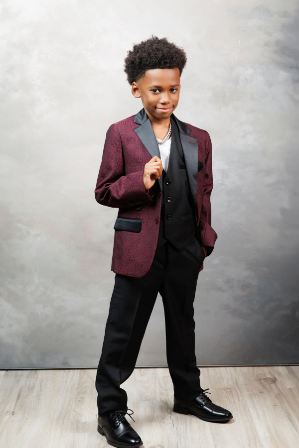 Burgundy Prestige Boys’ Suit