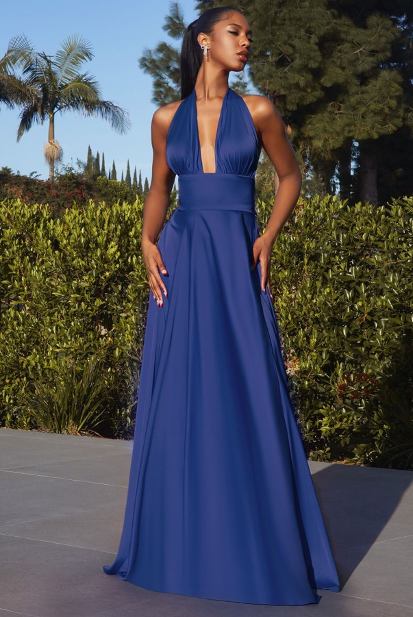 Interchangeable Satin A-Line Dress