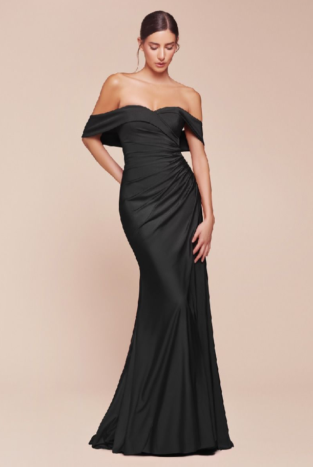 Off The Shoulder Stretch Spandex Dress