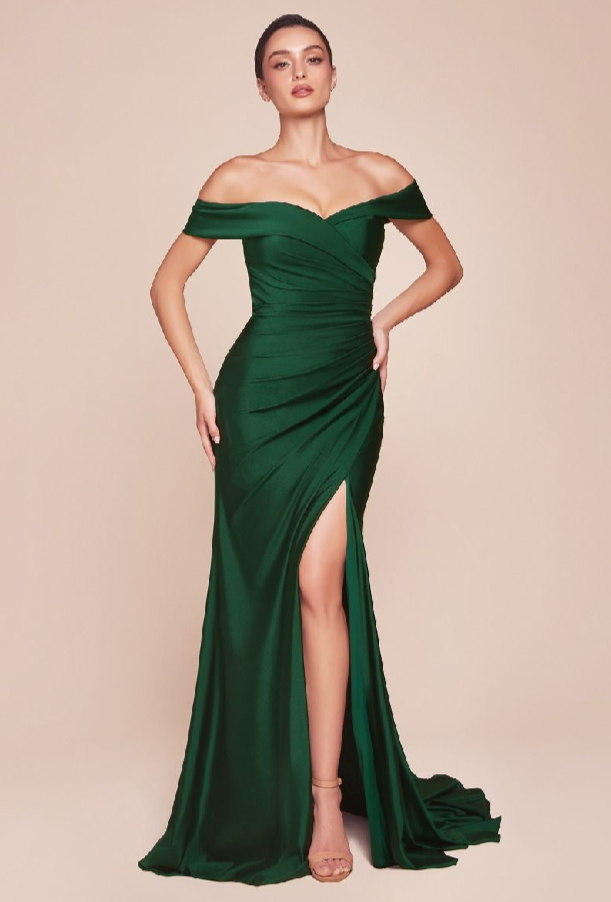 Off The Shoulder Stretch Spandex Dress