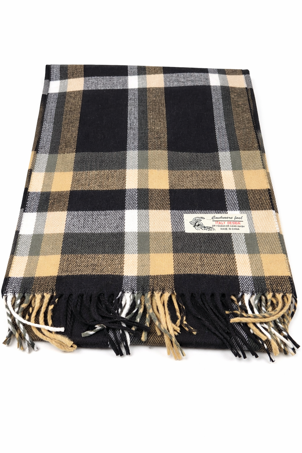 Classic Plaid Cashmere-Feel Scarf