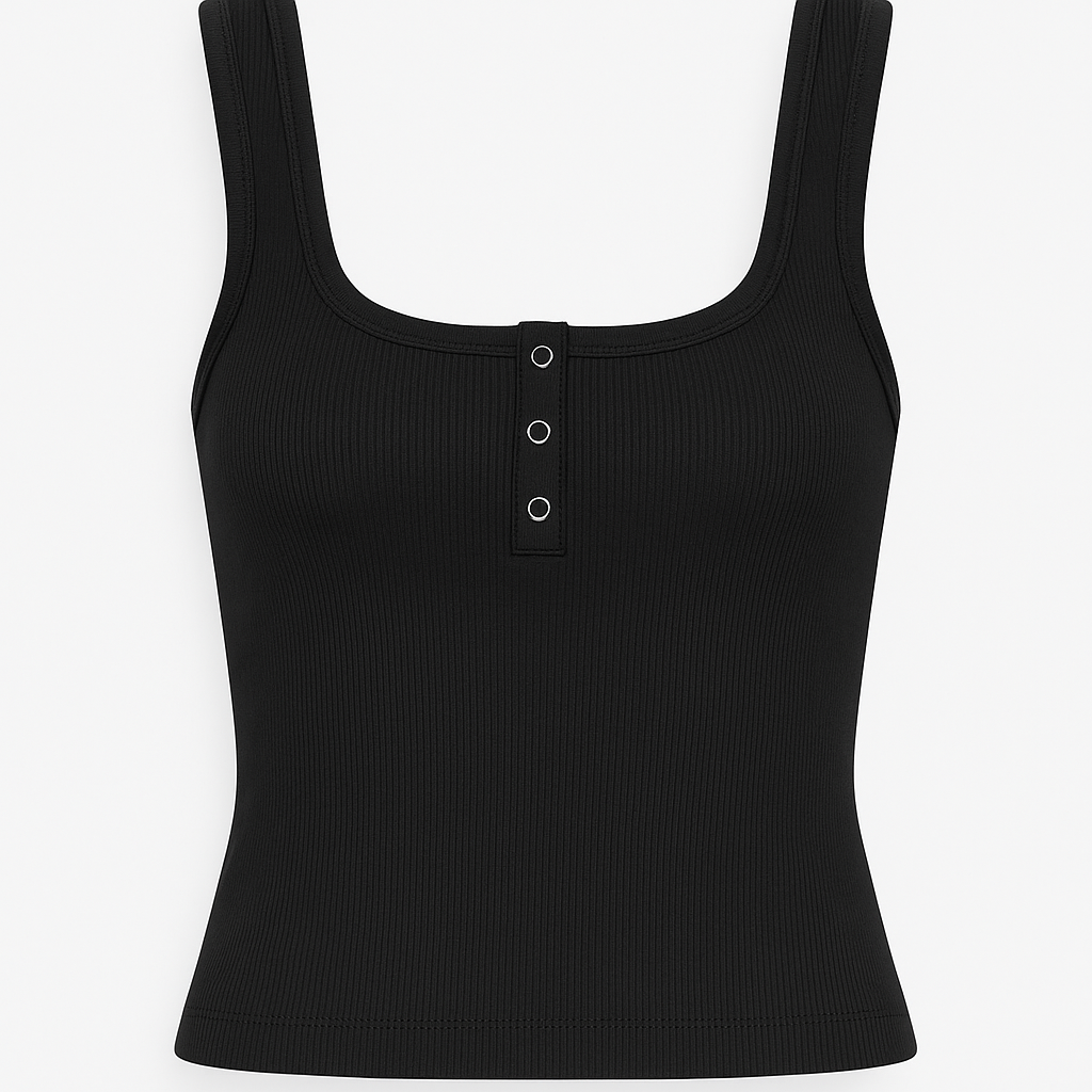 Full-Length Button Up Tank