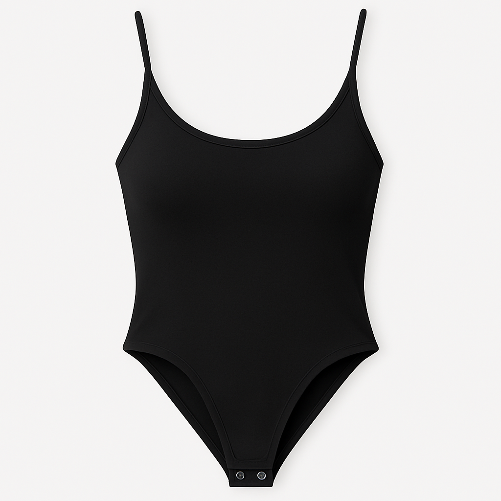 Essential White Spaghetti Strap Bodysuit