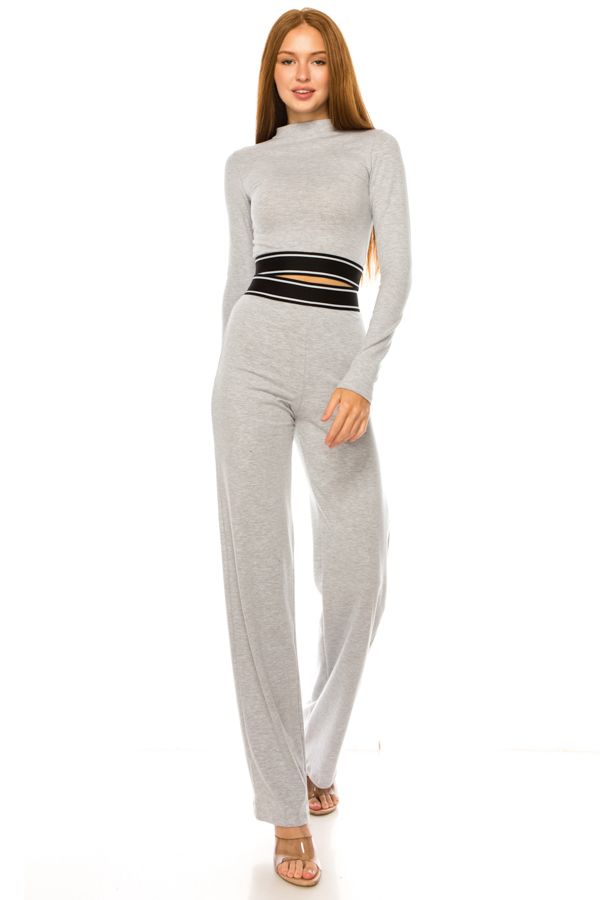 Double Waistband Two-Piece Set