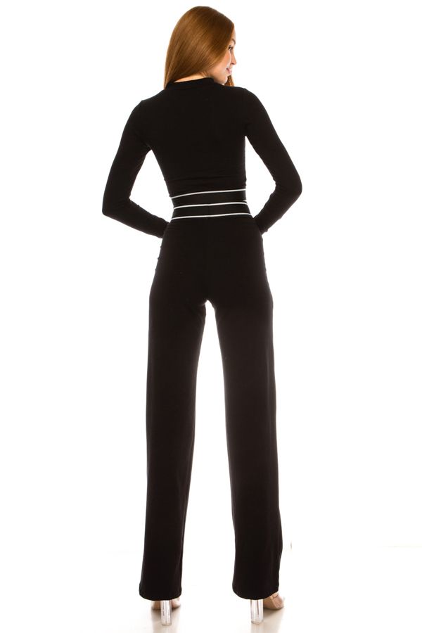 Double Waistband Two-Piece Set