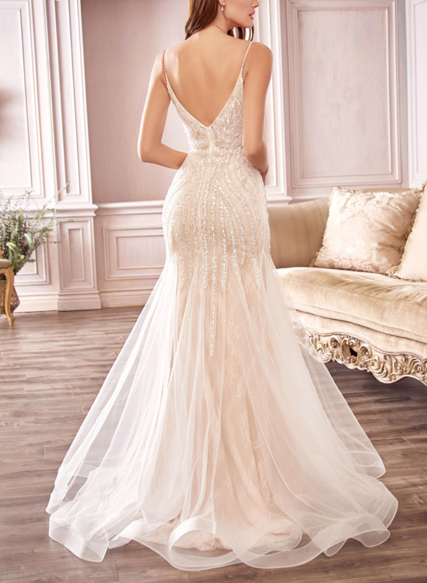 Beaded Mermaid Wedding Dress