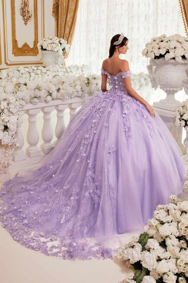 Off The Shoulder Quinceañera Ball Gown