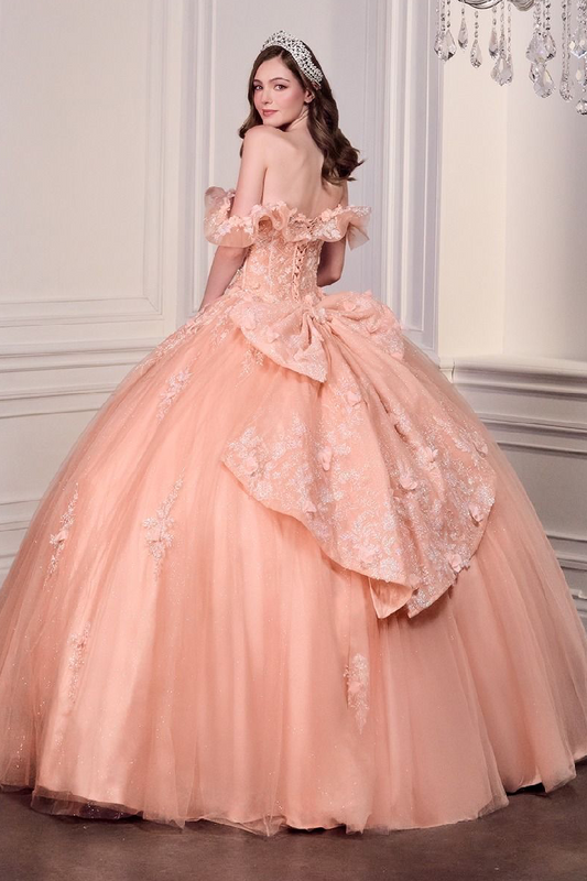 Blush Blossom Quinceañera Ball Gown