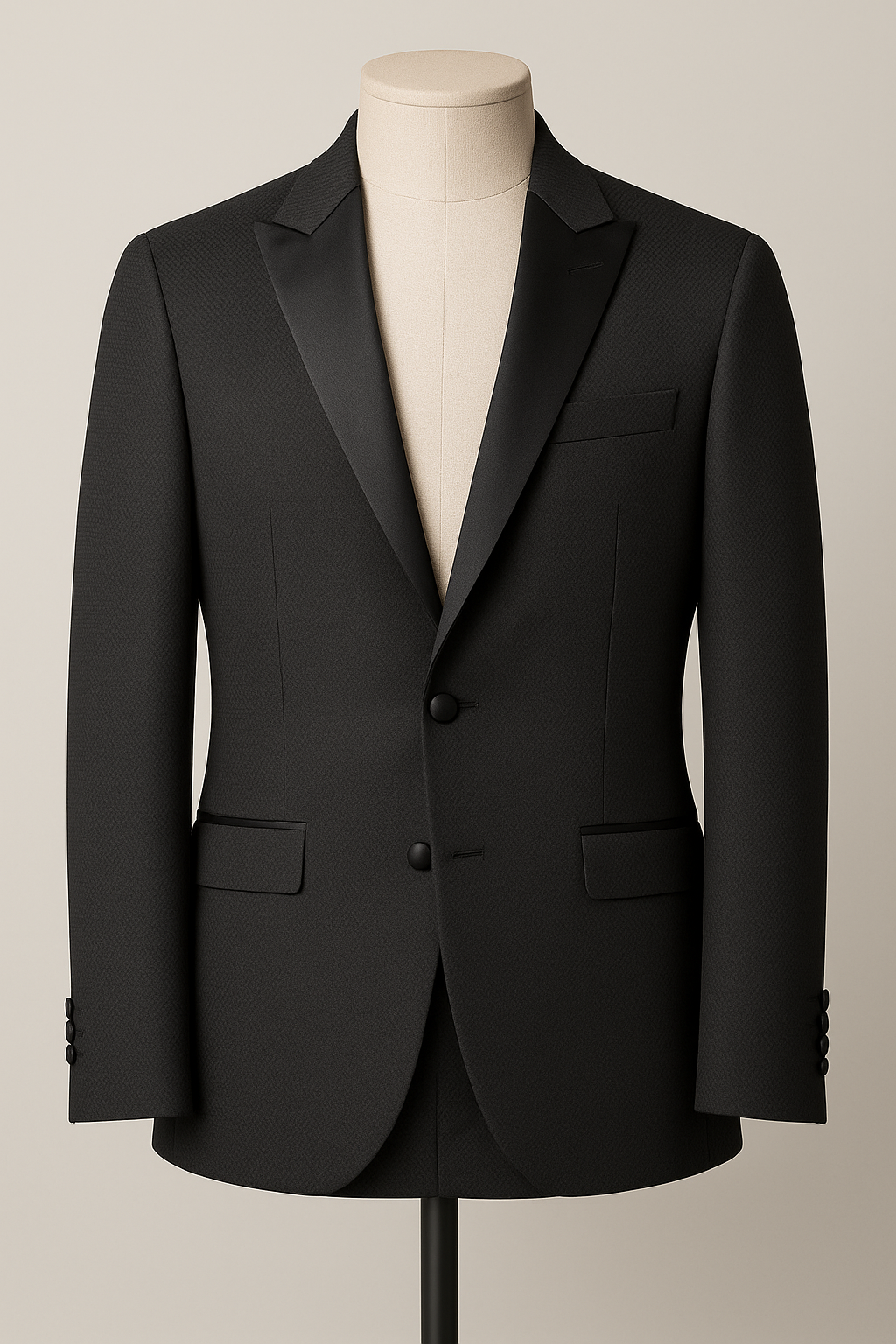 The Midnight Textured Tuxedo Jacket