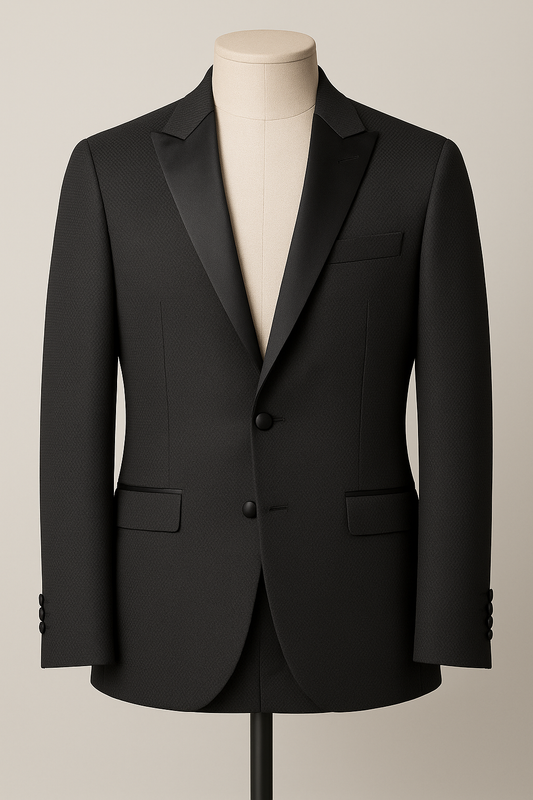 The Midnight Textured Tuxedo Jacket