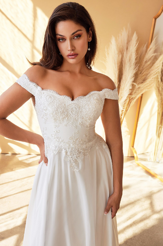 Lacelet Off The Shoulder Bridal Gown