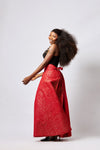 Kente Wrap Skirt (Red)