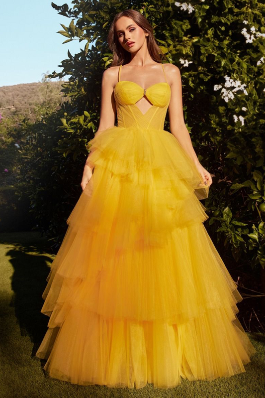 Tiered Ruffle Ball Gown