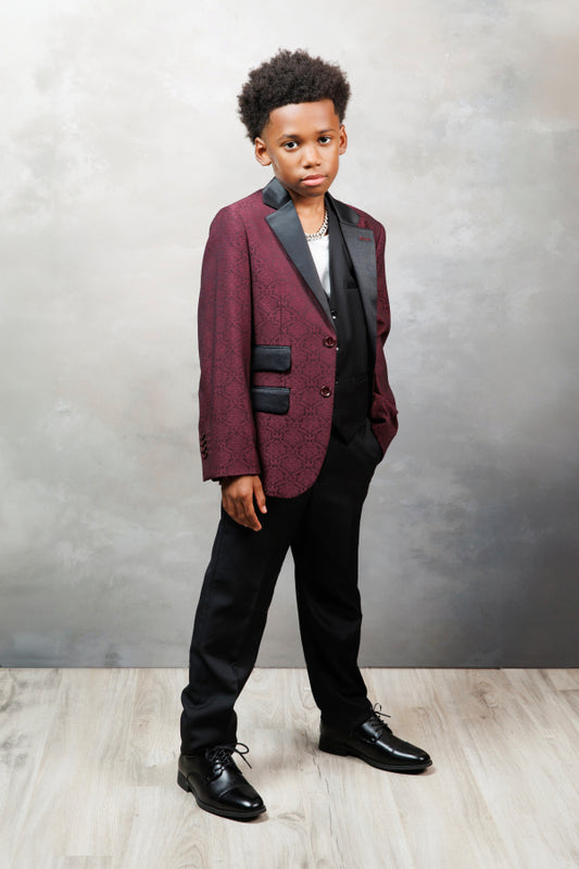 Burgundy Prestige Boys’ Suit