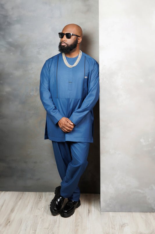 Midnight Royal Kaftan Set