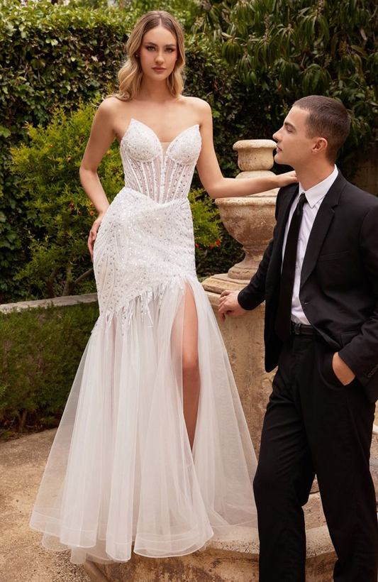 Beaded Mermaid Wedding Gown