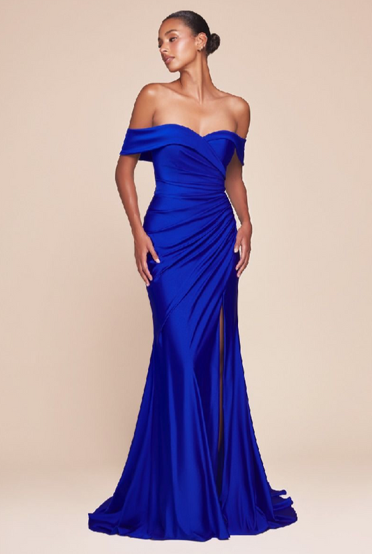 Off The Shoulder Stretch Spandex Dress