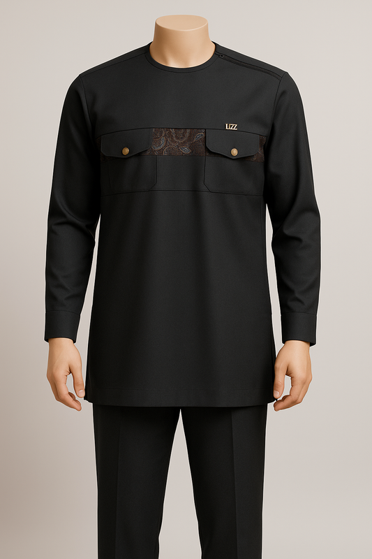 LIZZ Sovereign Panel Kaftan Set