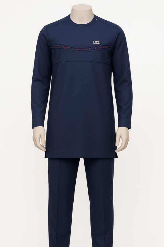 The Regal Crest Kaftan Set