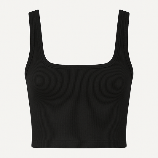 Cropped Fitted Tank Top