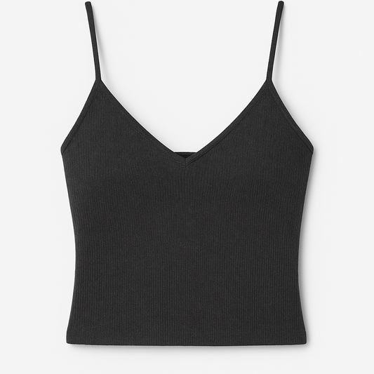 Triangle Cup Knit Tank Top