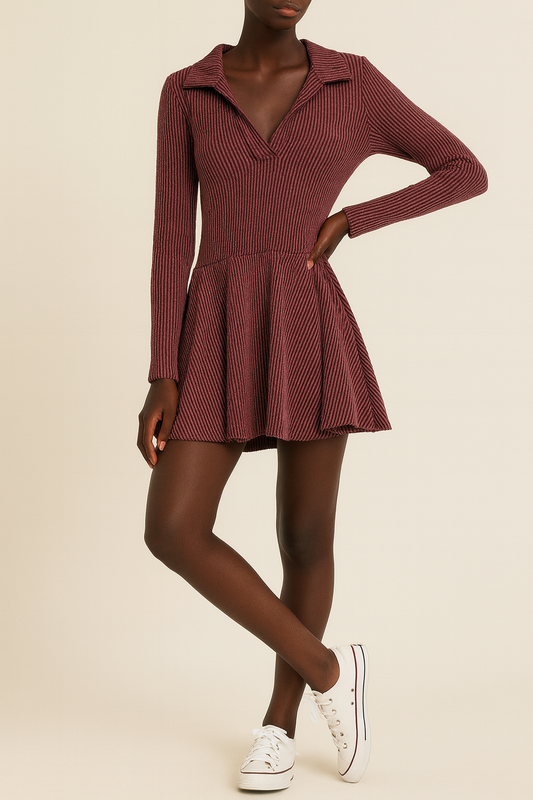 Casual Knit Skater Dress