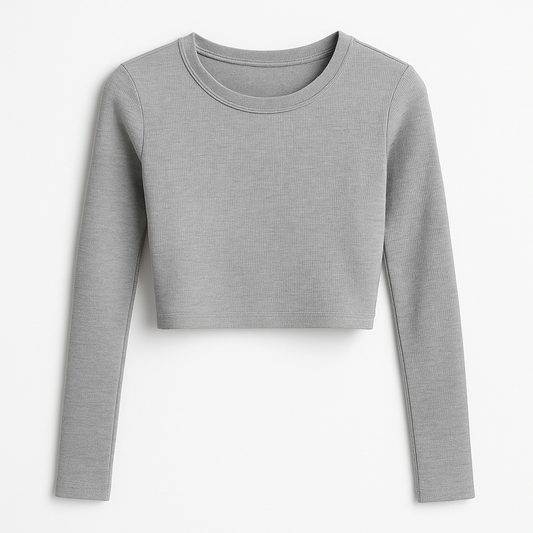 Cropped Long Sleeve Shirt