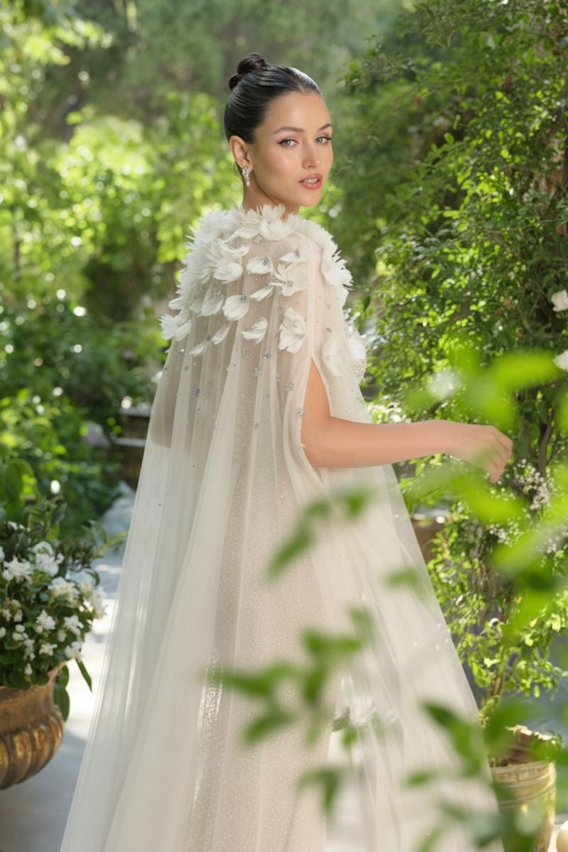 Floral Applique Veil