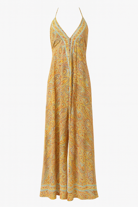 Paisley Breeze Halter Jumpsuit