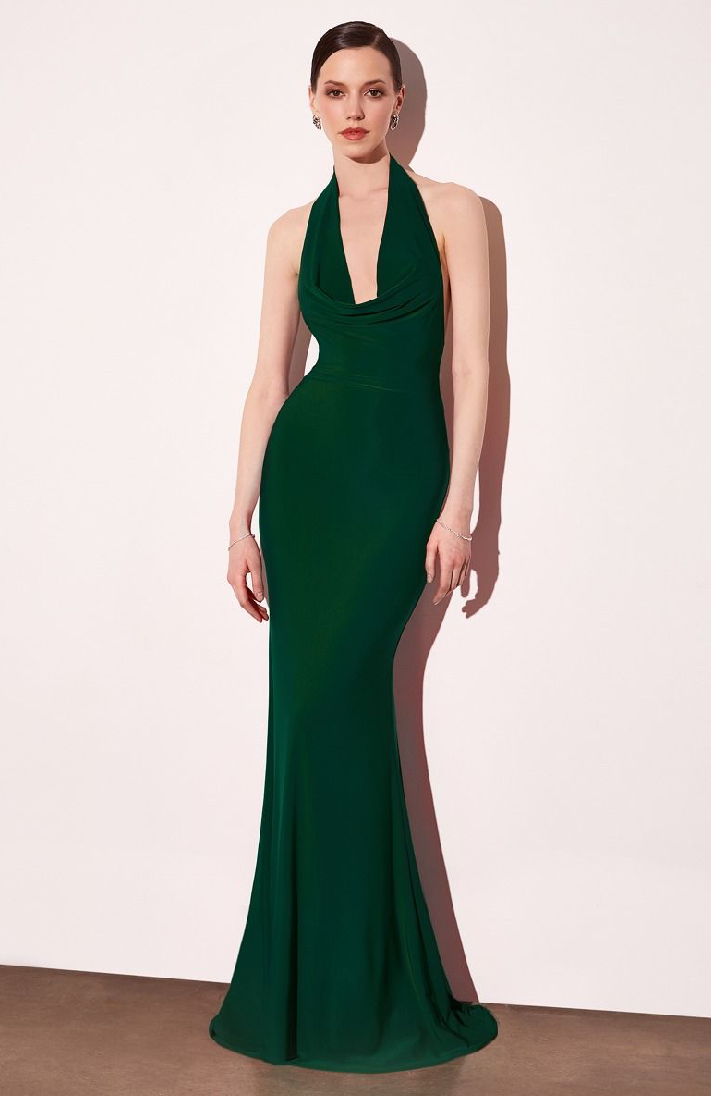 Halter-Back Luxe Mermaid Gown