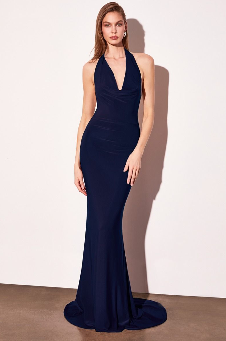 Halter-Back Luxe Mermaid Gown