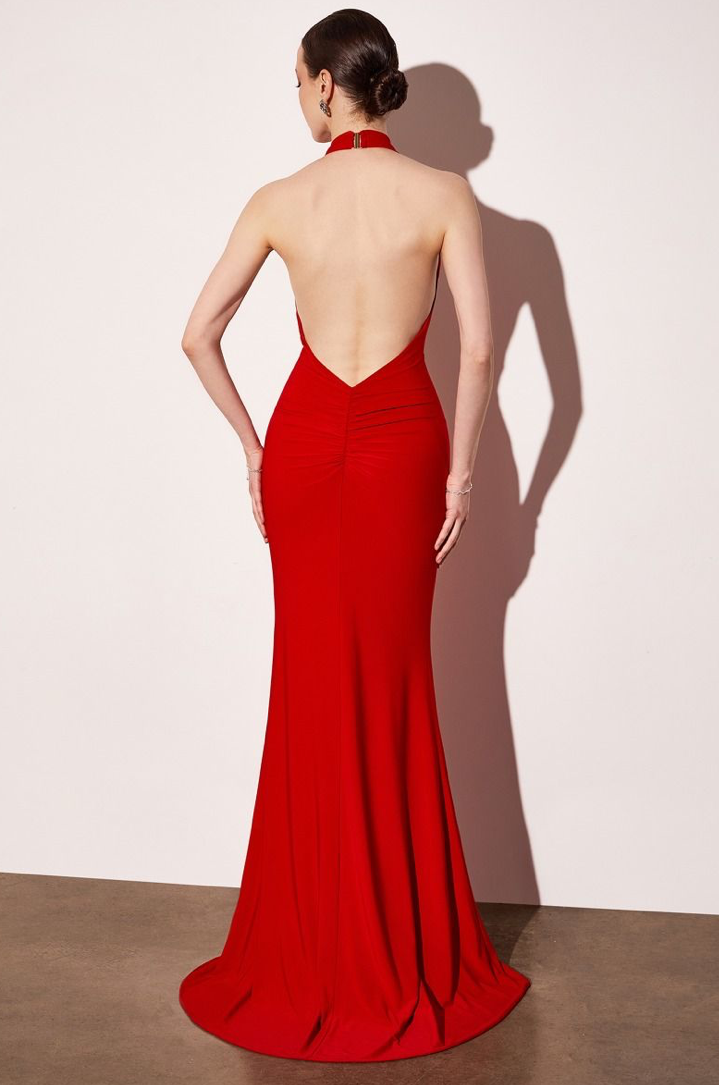 Halter-Back Luxe Mermaid Gown