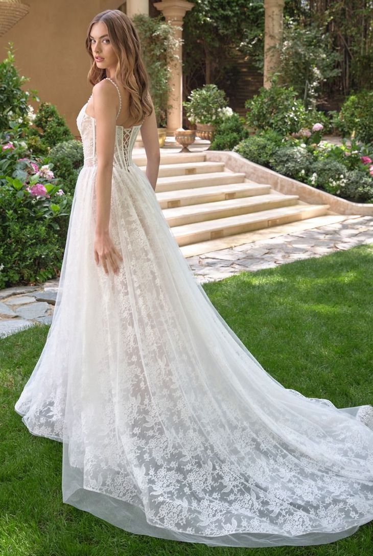 Garden Romance Lace A-Line Wedding Gown