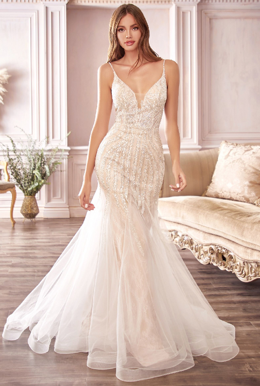 Beaded Mermaid Wedding Dress