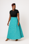 Kente Wrap Skirt (Light Blue)