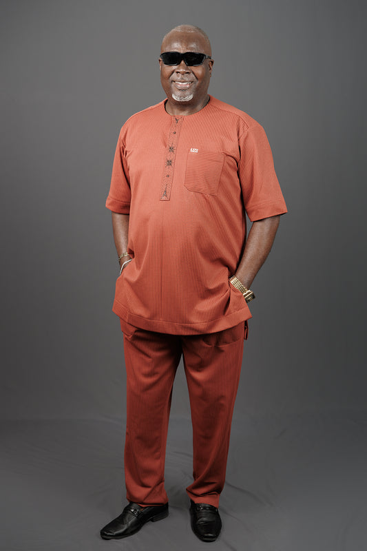 Simple Orange Kaftan