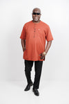 Simple Orange BlackPants Kaftan